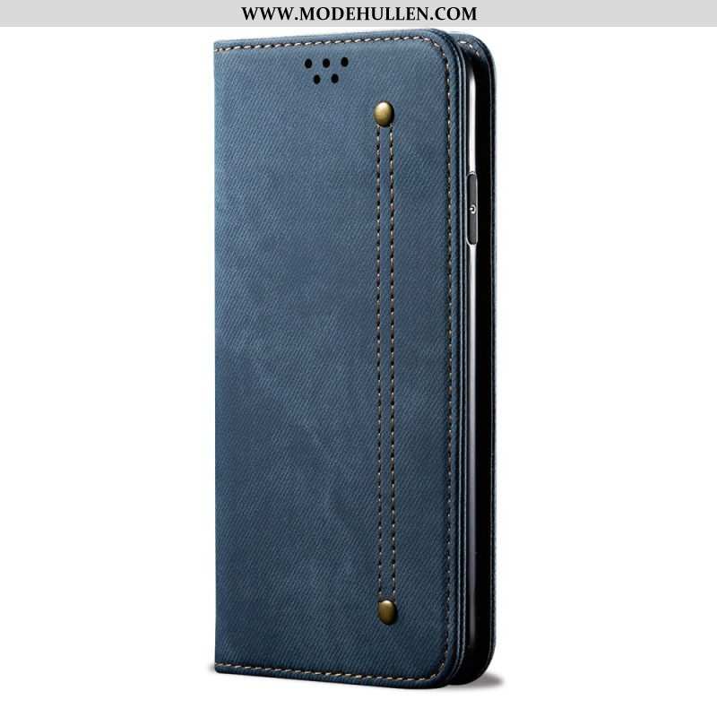 Schutzhülle Für Samsung Galaxy A14 / A14 5G Flip Case Denim-stoff