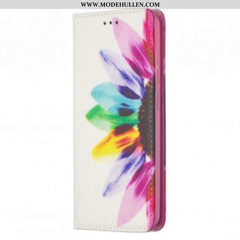 Schutzhülle Für Samsung Galaxy A52 4G / A52 5G / A52s 5G Flip Case Aquarellblume