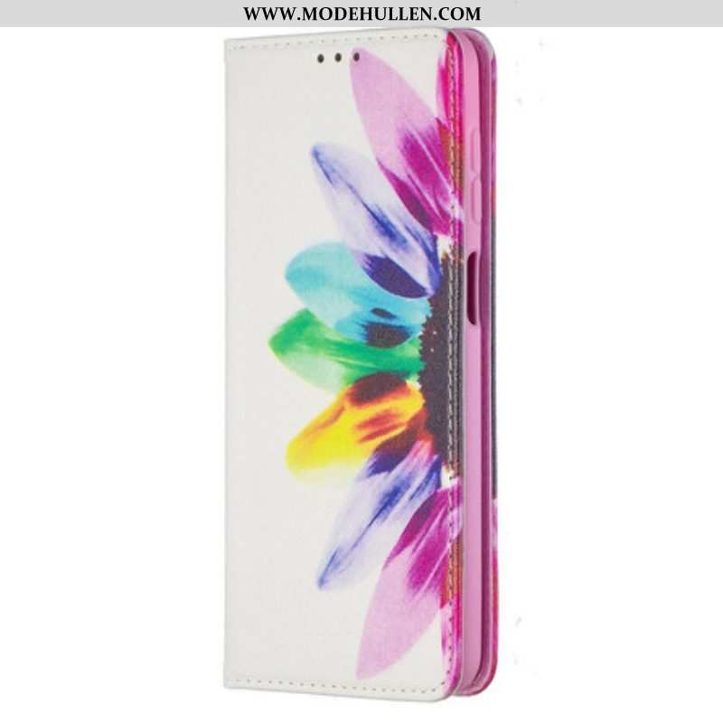 Schutzhülle Für Samsung Galaxy M12 / A12 Flip Case Aquarellblume