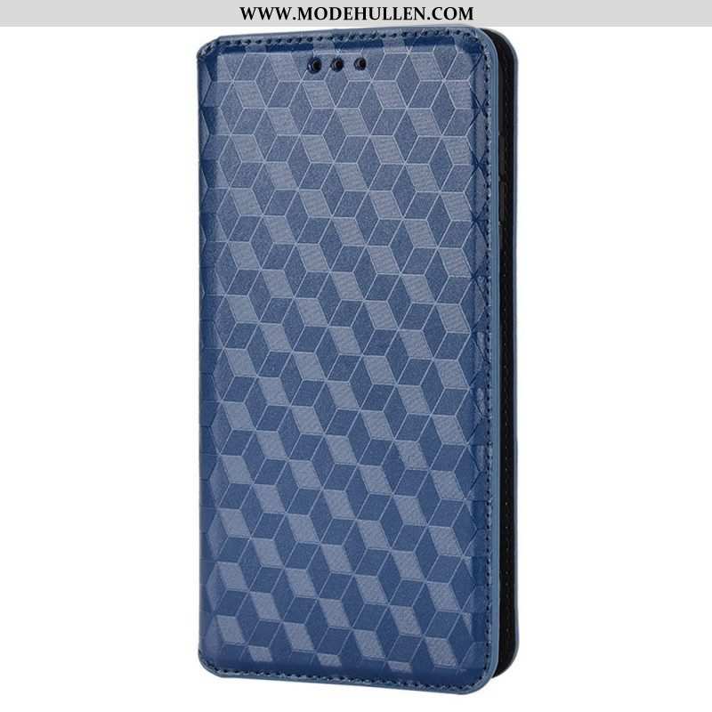 Schutzhülle Für Samsung Galaxy M23 5G Flip Case 3d-würfel-ledereffekt