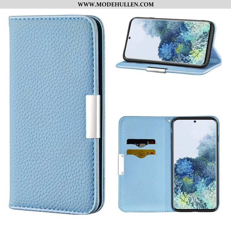 Schutzhülle Für Samsung Galaxy S21 5G Flip Case Kunstleder Litschi Ultra Chic