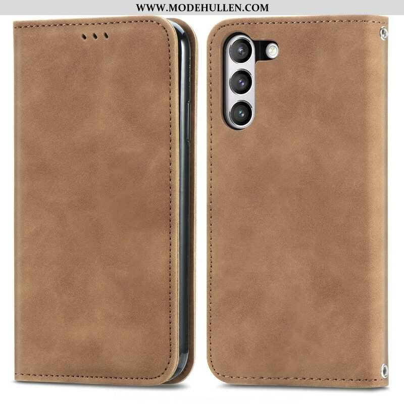 Schutzhülle Für Samsung Galaxy S21 FE Flip Case Vintage-kunstleder