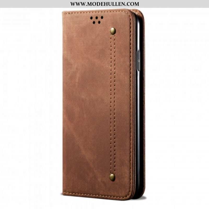 Schutzhülle Für Samsung Galaxy S21 Ultra 5G Flip Case Denim-stoff