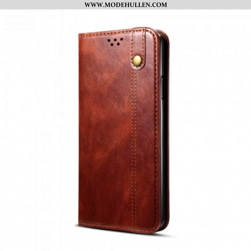 Schutzhülle Für Samsung Galaxy S21 Ultra 5G Flip Case Gewachstes Kunstleder