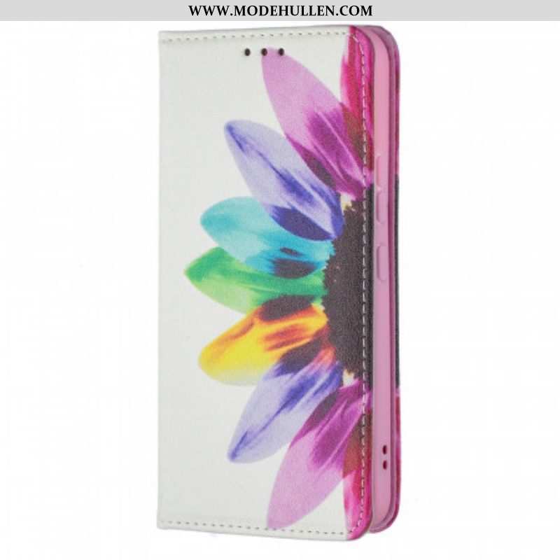Schutzhülle Für Samsung Galaxy S22 5G Flip Case Aquarellblume