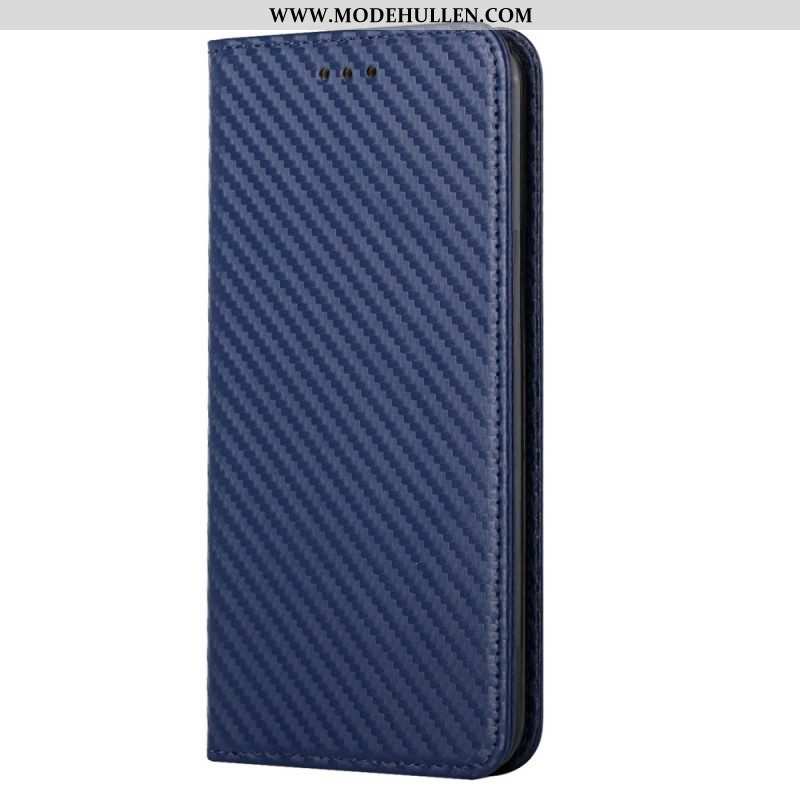 Schutzhülle Für Samsung Galaxy S23 5G Mit Kordel Flip Case Riemchen-carbonfaser-stil