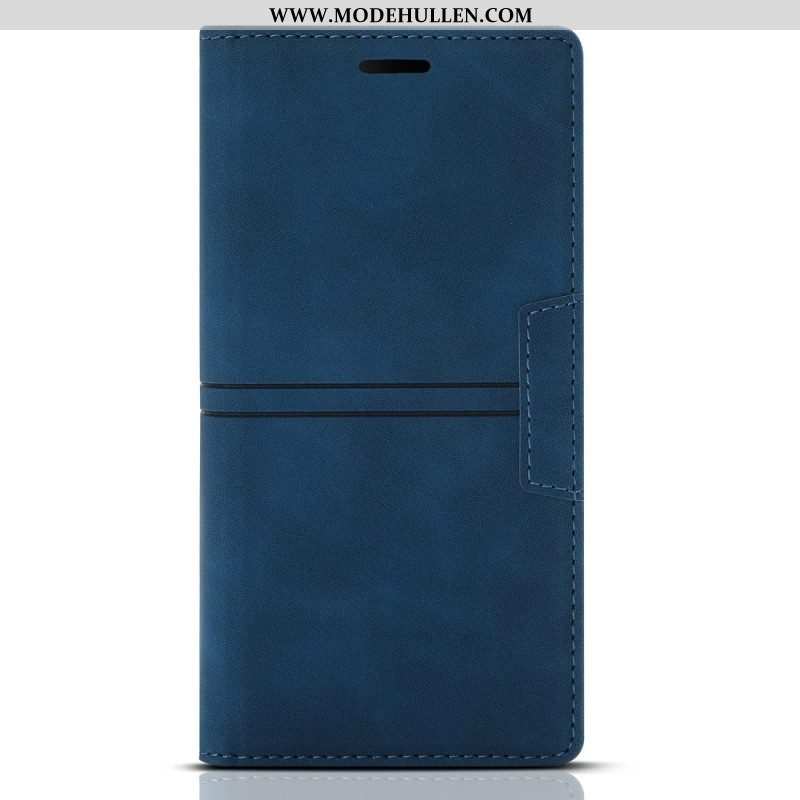 Schutzhülle Für Samsung Galaxy S23 Plus 5G Flip Case Stil: Ledernaht. Magnetverschluss