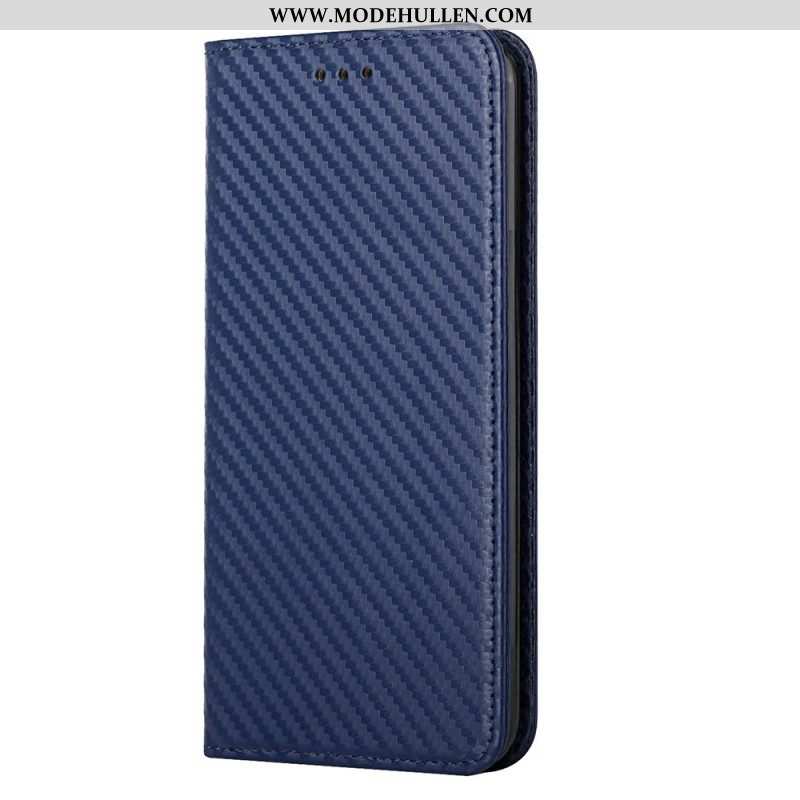 Schutzhülle Für Samsung Galaxy S23 Plus 5G Mit Kordel Flip Case Riemchen-carbonfaser-stil