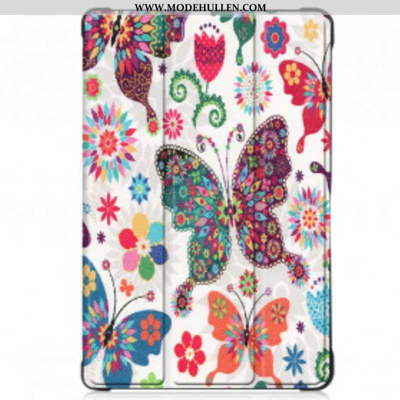 Schutzhülle Für Samsung Galaxy Tab A7 (2020) Verbesserte Schmetterlinge Und Blumen