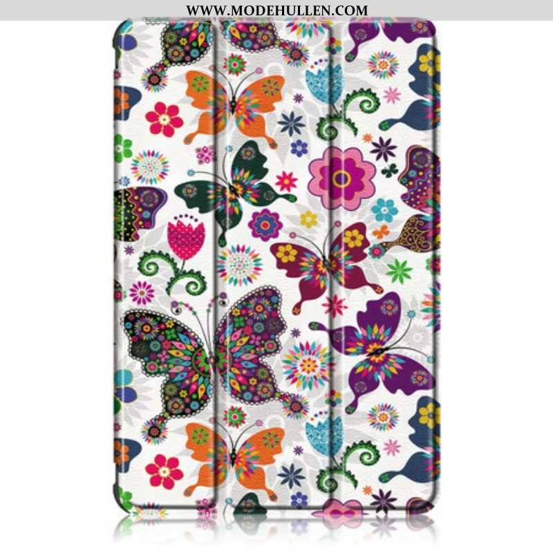 Schutzhülle Für Samsung Galaxy Tab S8 / Tab S7 Verbesserte Schmetterlinge Und Blumen