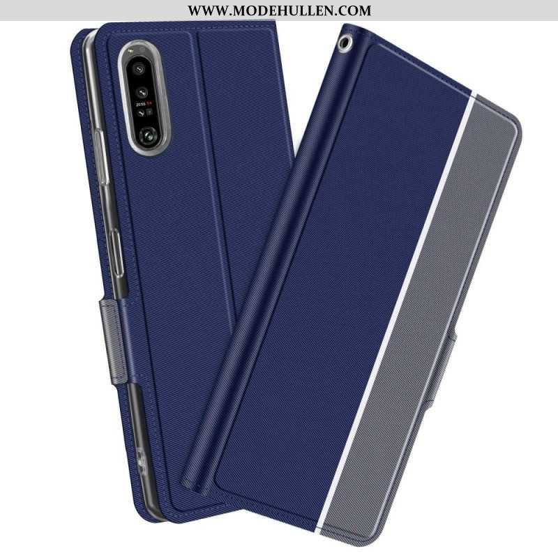 Schutzhülle Für Sony Xperia 1 IV Flip Case Zweifarbiges Baiyu