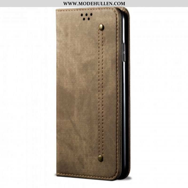 Schutzhülle Für Vivo V21 5G Flip Case Kunstleder-jeans-textur