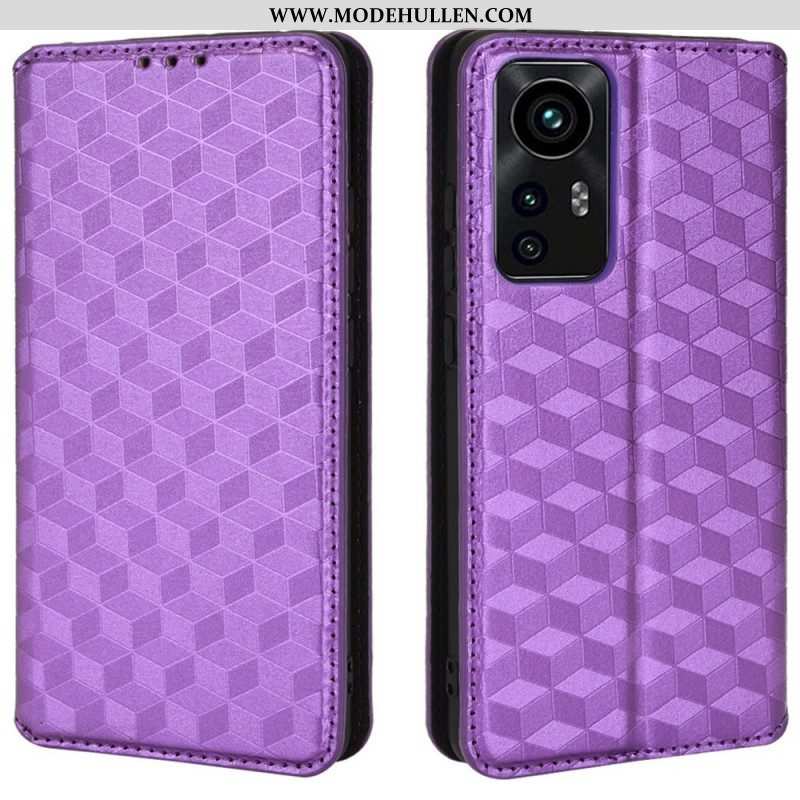 Schutzhülle Für Xiaomi 12 Pro Flip Case Diamant-ledereffekt