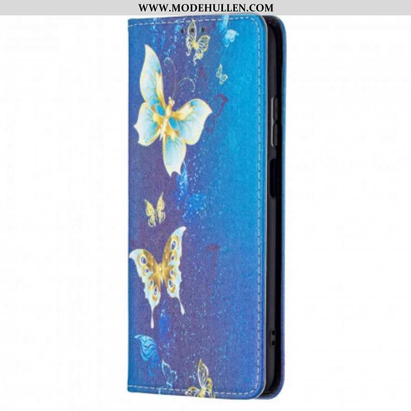 Schutzhülle Für Xiaomi Redmi Note 10 / 10S Flip Case Bunte Schmetterlinge
