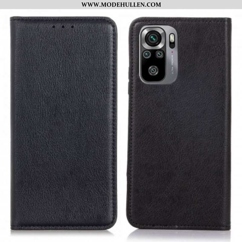 Schutzhülle Für Xiaomi Redmi Note 10 / 10S Flip Case Litschi-spaltleder