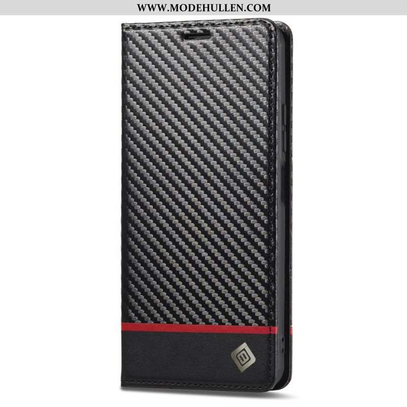 Schutzhülle Für Xiaomi Redmi Note 12 5G Flip Case Kohlefaser Lc.imeeke