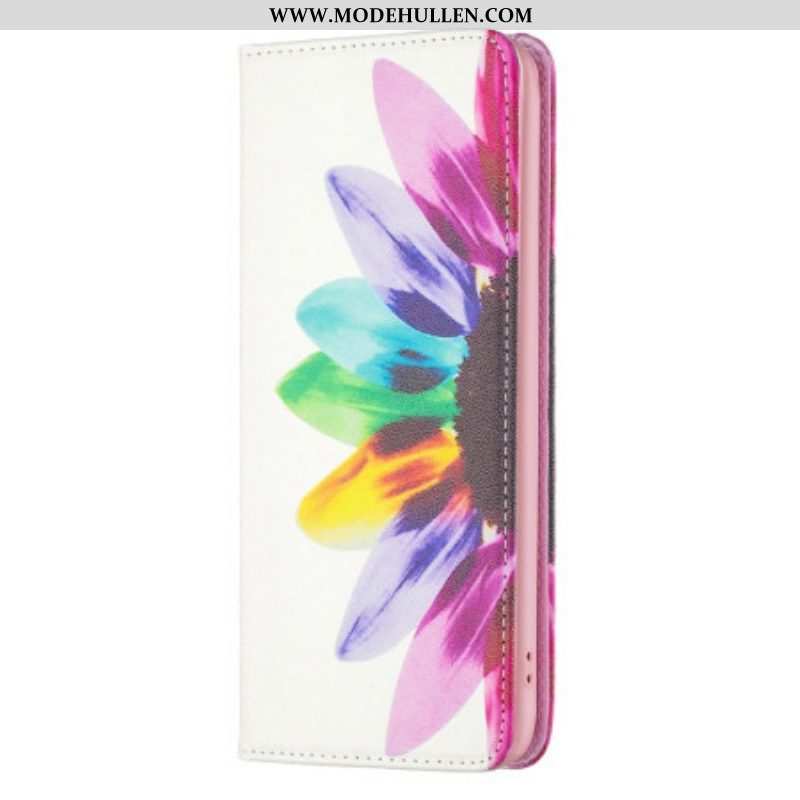 Schutzhülle Für iPhone 14 Pro Flip Case Aquarellblume