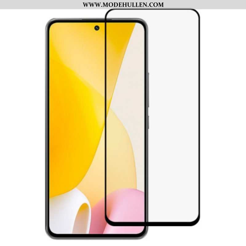 Xiaomi 12 Lite Black Contours Displayschutzfolie Aus Gehärtetem Glas