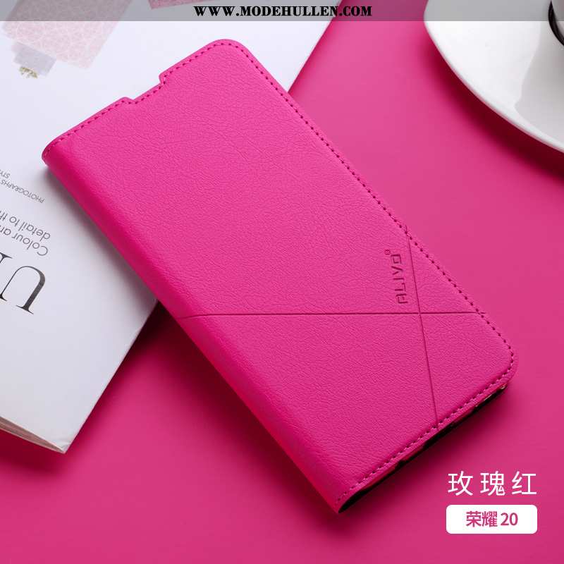 Hülle Honor 20 Lederhülle Trend Handy Case Dünne Jugend Rosa