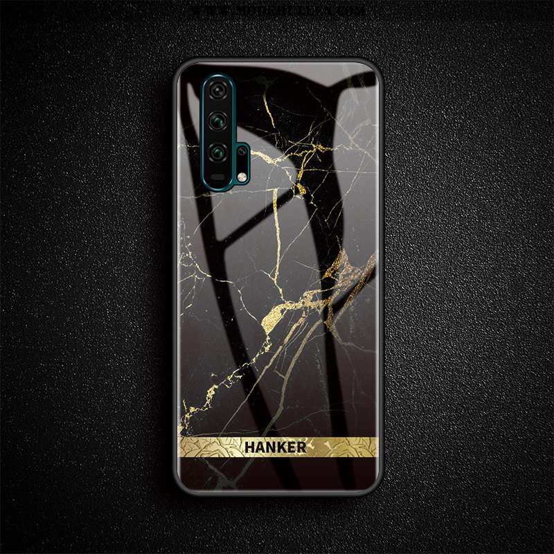 Hülle Honor 20 Pro Kreativ Weiche Glas Handy Schutz Luxus Jugend Burgund