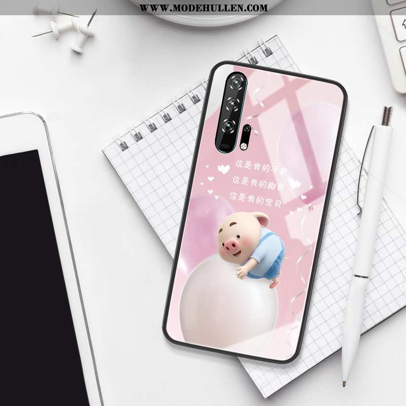 Hülle Honor 20 Pro Persönlichkeit Kreativ Case Blumen Glas Rosa