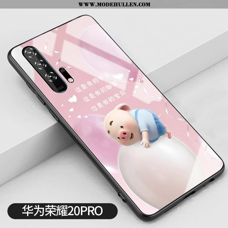 Hülle Honor 20 Pro Persönlichkeit Kreativ Case Blumen Glas Rosa