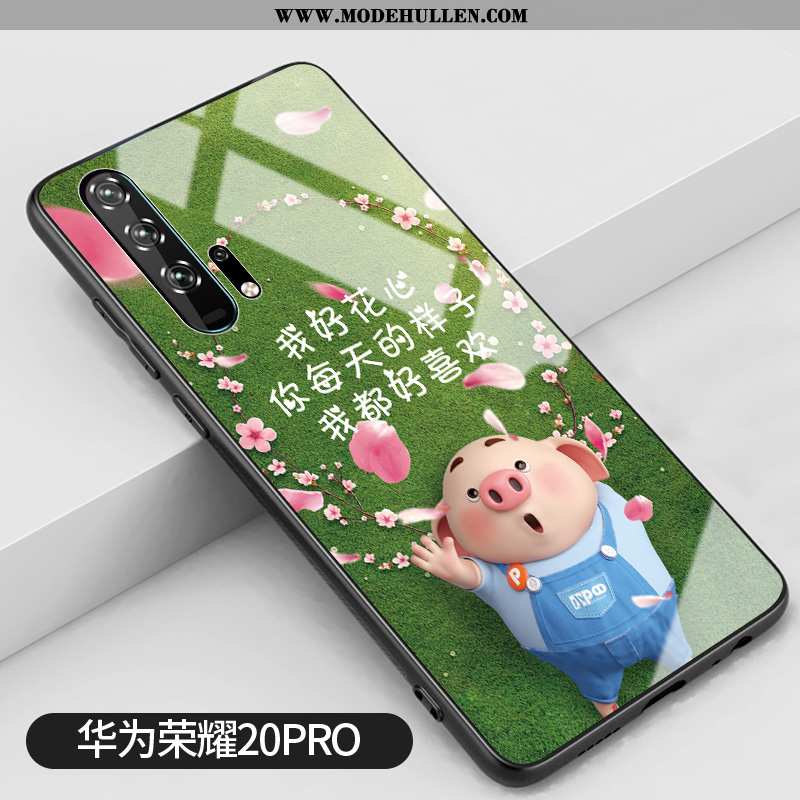 Hülle Honor 20 Pro Persönlichkeit Kreativ Case Blumen Glas Rosa