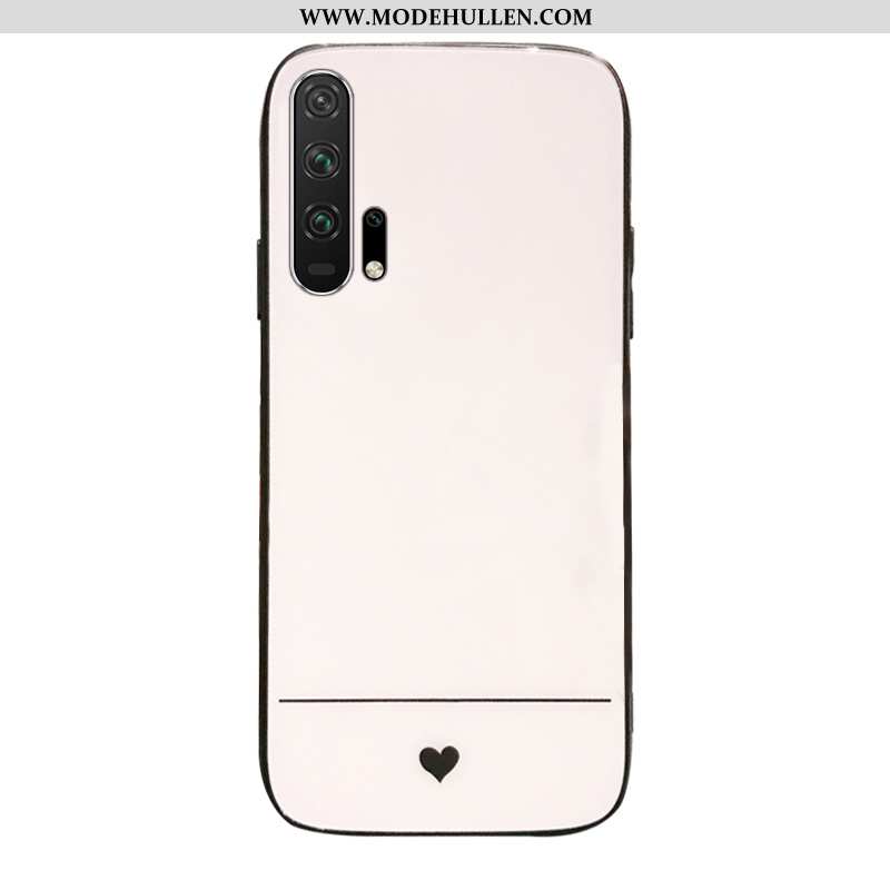 Hülle Honor 20 Pro Schutz Glas Einfassung Handy Case Schwer Beige