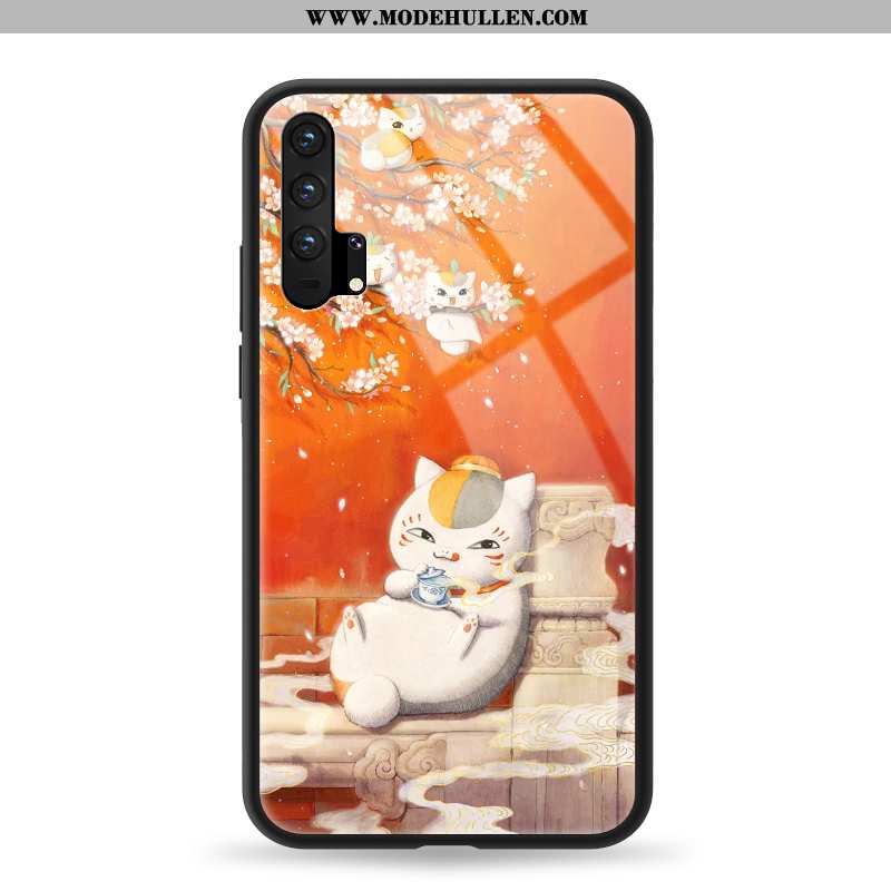 Hülle Honor 20 Pro Schutz Glas Orange Persönlichkeit Alles Inklusive Case Weiche