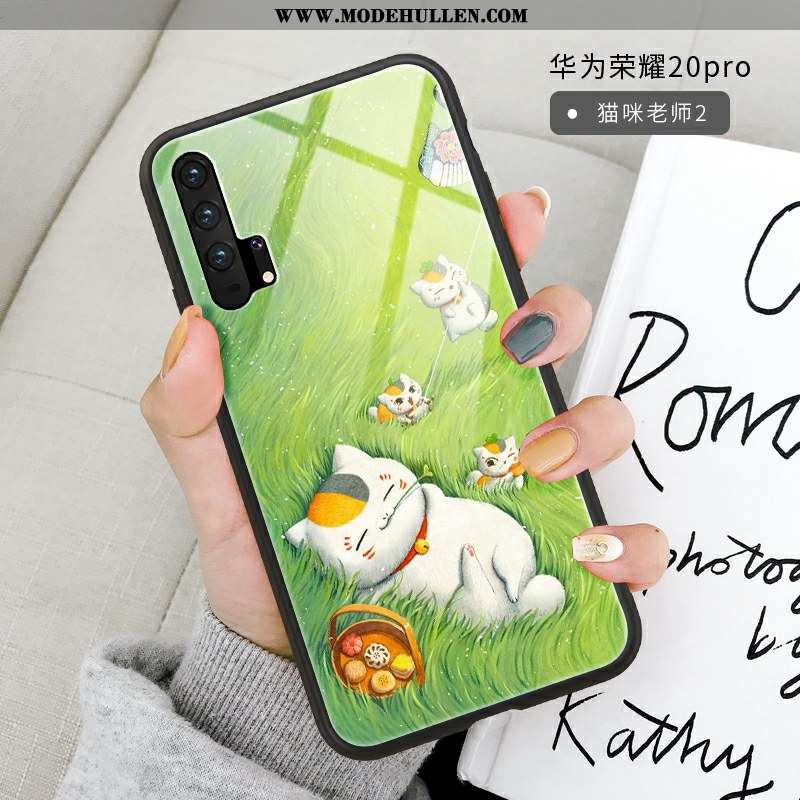 Hülle Honor 20 Pro Schutz Glas Orange Persönlichkeit Alles Inklusive Case Weiche