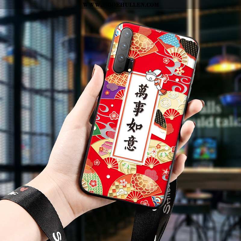 Hülle Honor 20 Pro Schutz Prägung Rot Kunst Dreidimensional Trend Case Rote