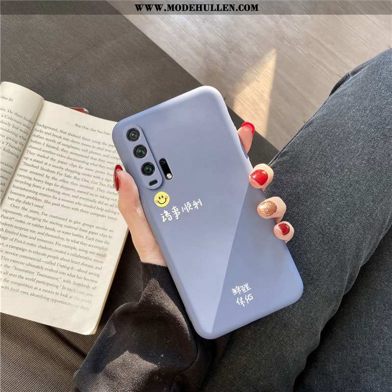 Hülle Honor 20 Pro Silikon Schutz Case Alles Inklusive Dünne Trend Handy Blau