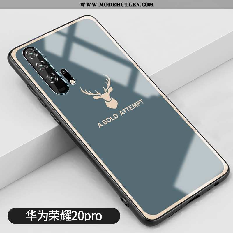 Hülle Honor 20 Pro Trend Silikon Case Handy Grau Jugend Grün