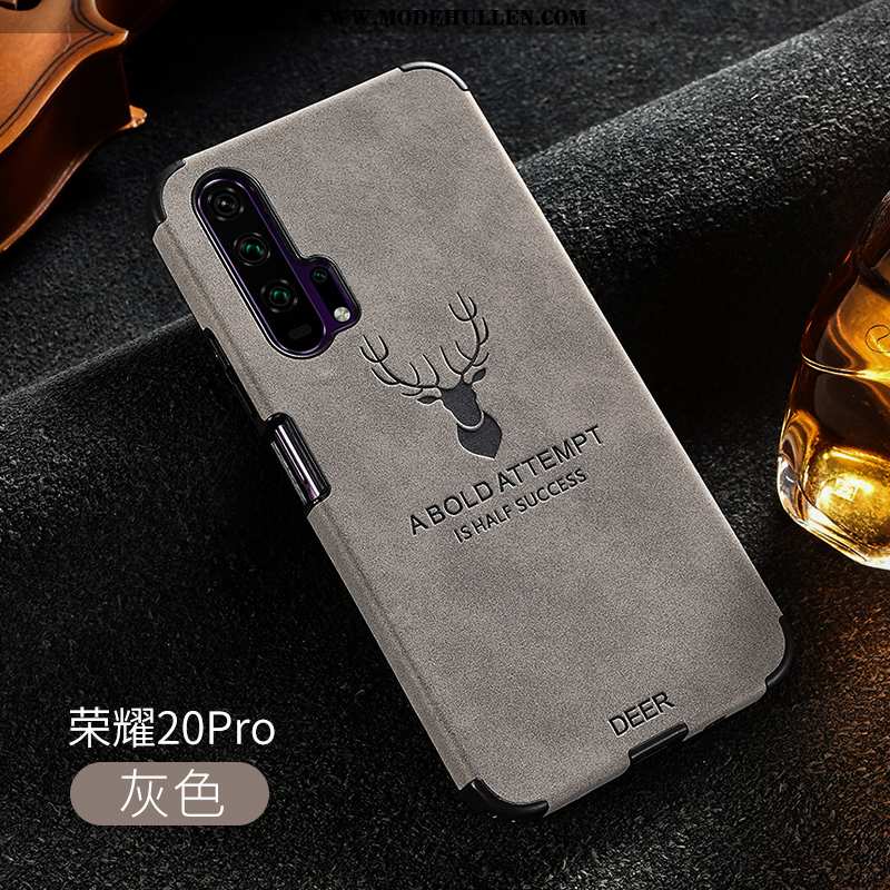 Hülle Honor 20 Pro Weiche Silikon Case Nubuck Trend Alles Inklusive Persönlichkeit Grau