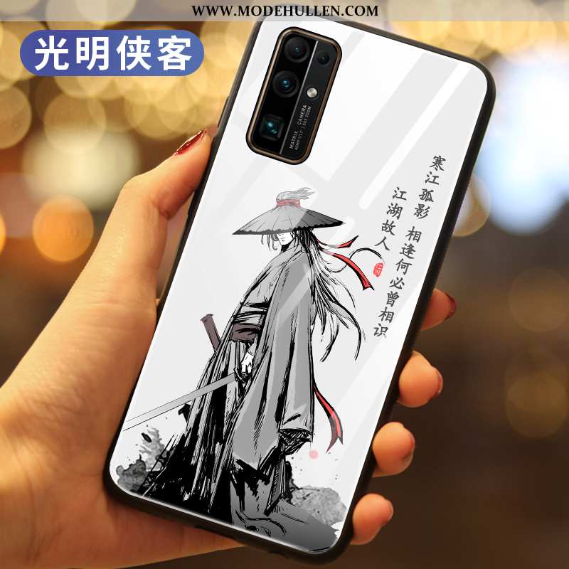 Hülle Honor 30 Glas Trend Silikon Schwarz Chinesische Art Anti-sturz