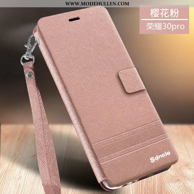Hülle Honor 30 Pro Lederhülle Weiche Anti-sturz Case Business Handy Silikon Gold
