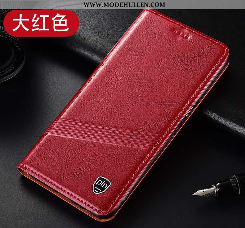 Hülle Honor 30 Pro Schutz Lederhülle Alles Inklusive Weinrot Folio Anti-sturz Handy Burgund