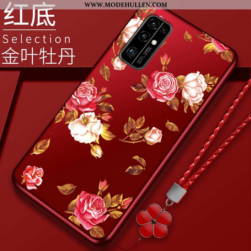 Hülle Honor 30 Schutz Rot Case Handy Rote
