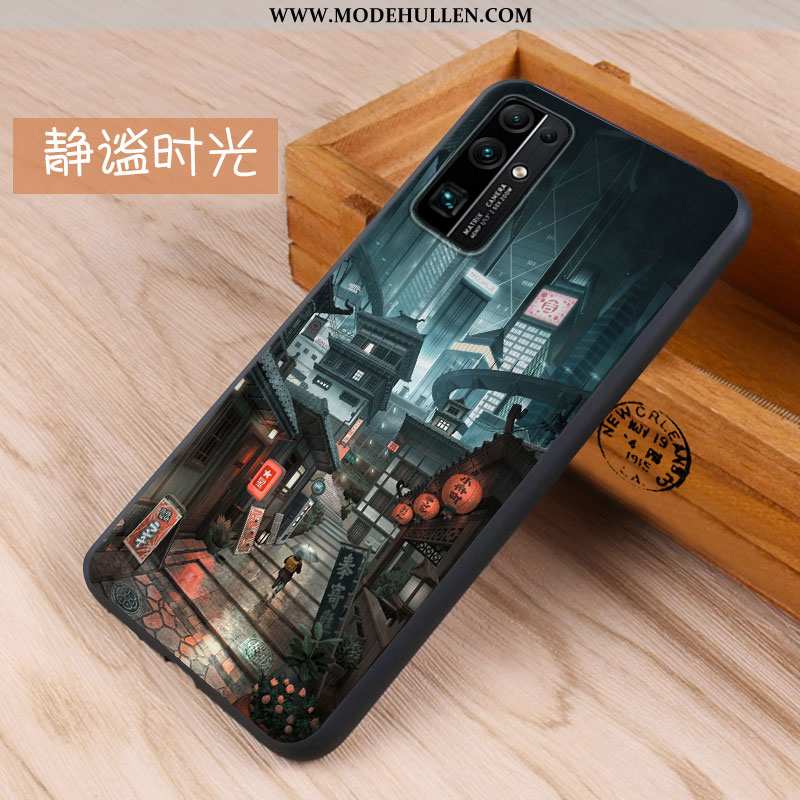 Hülle Honor 30 Trend Weiche Blau Silikon Case Handy
