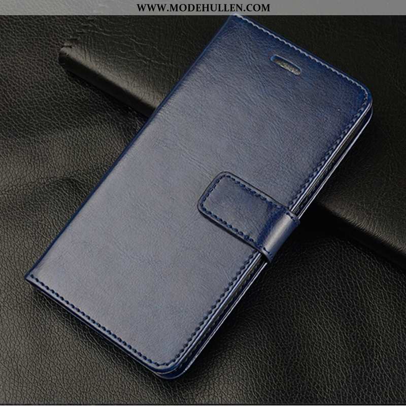 Hülle Honor 30s Lederhülle Schutz Anti-sturz Handy Clamshell Blau