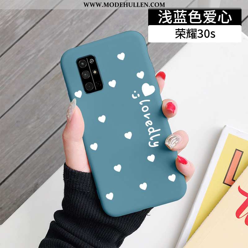 Hülle Honor 30s Persönlichkeit Silikon Handy Sterne Mini Case Liebe Blau