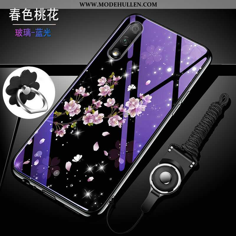 Hülle Honor 9x Glas Trend Case Weiche Lila Schutz Anti-sturz