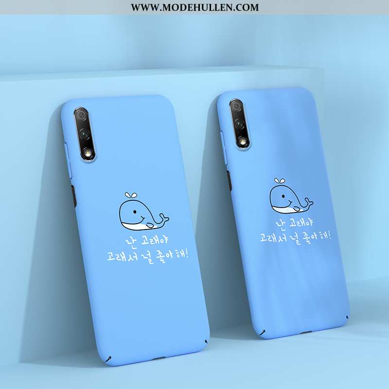 Hülle Honor 9x Persönlichkeit Kreativ Super Karikatur Case Licht Blau