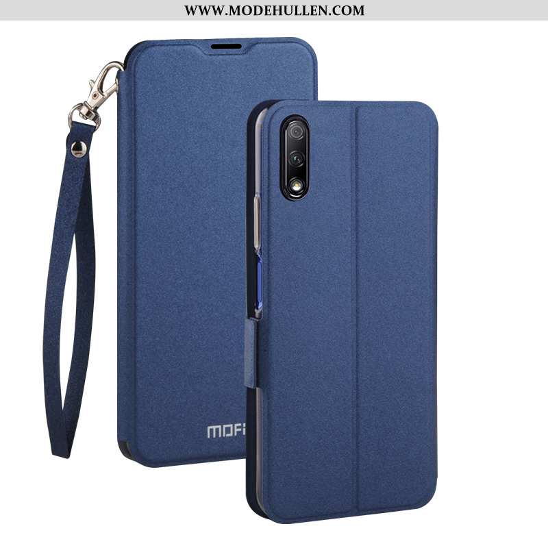 Hülle Honor 9x Persönlichkeit Weiche Einfassung Lederhülle Nubuck Schutz Handy Dunkelblau