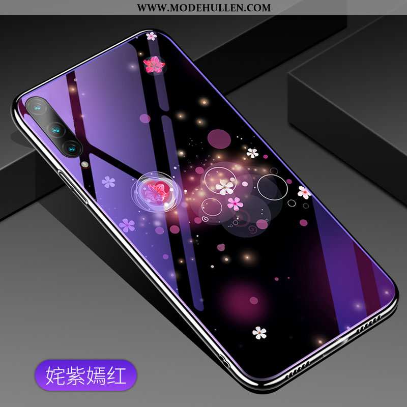 Hülle Honor 9x Pro Glas Persönlichkeit Trend Case Alles Inklusive Schutz Lila
