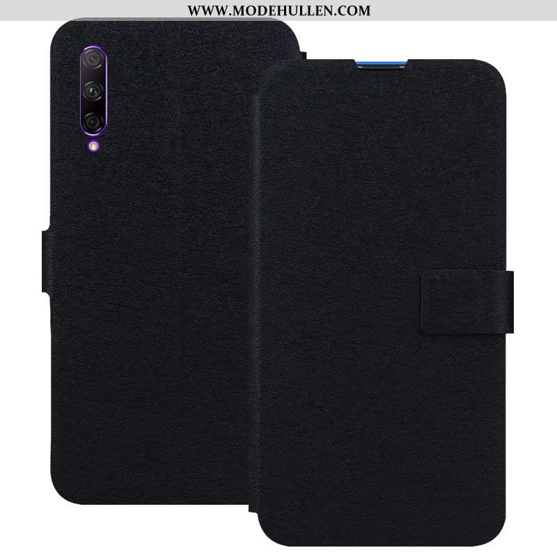 Hülle Honor 9x Pro Lederhülle Blau Karte Handy Case Folio