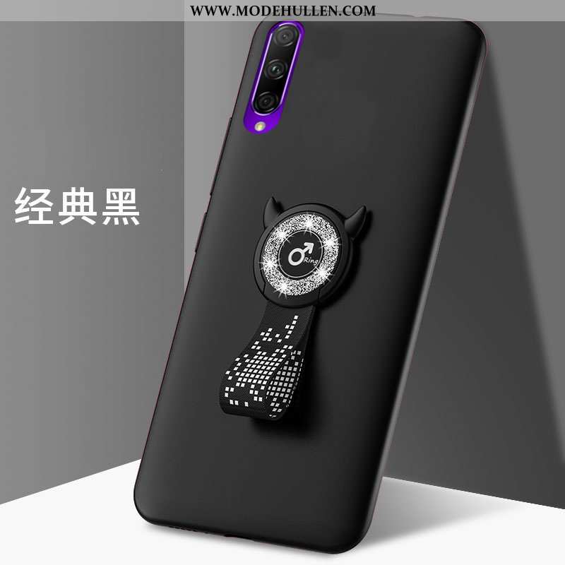 Hülle Honor 9x Pro Schutz Nubuck Schwarz Anti-sturz Case Liebhaber Alles Inklusive