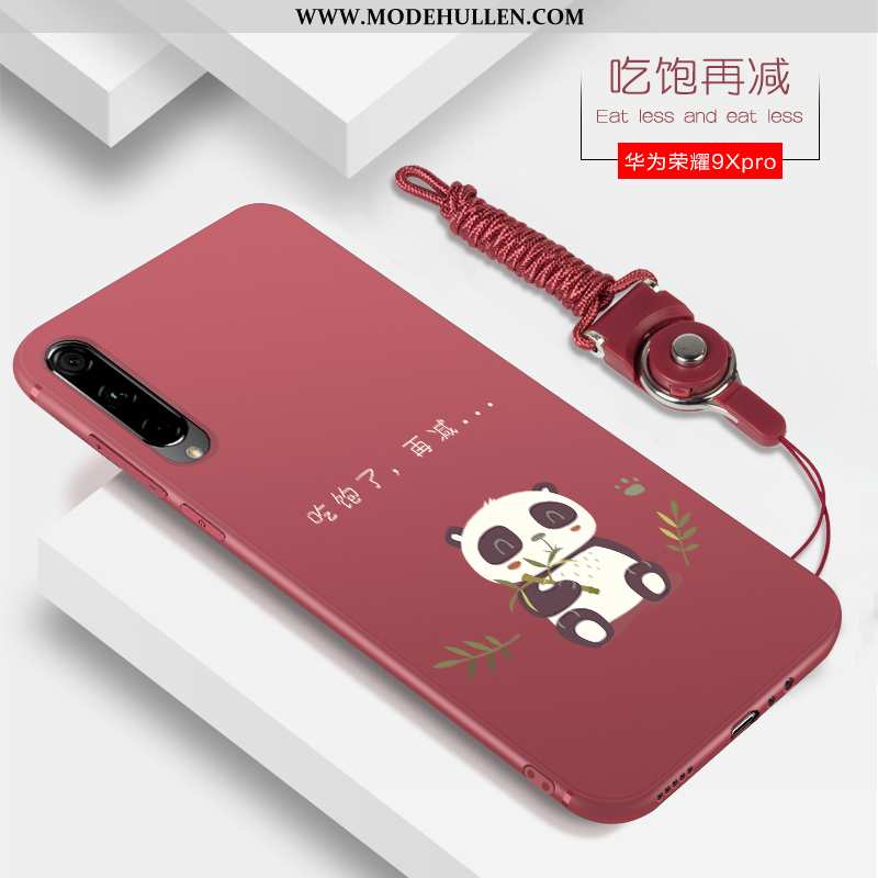 Hülle Honor 9x Pro Silikon Trend Anti-sturz Handy Netto Rot Neu Rote