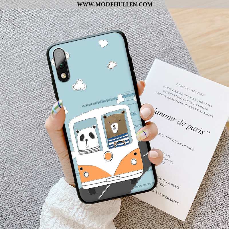 Hülle Honor 9x Prägung Karikatur Trend Nette Kinder Silikon Dreidimensional Grün