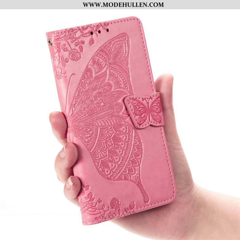 Hülle Honor 9x Schutz Lederhülle Handy Lila Clamshell Blumen